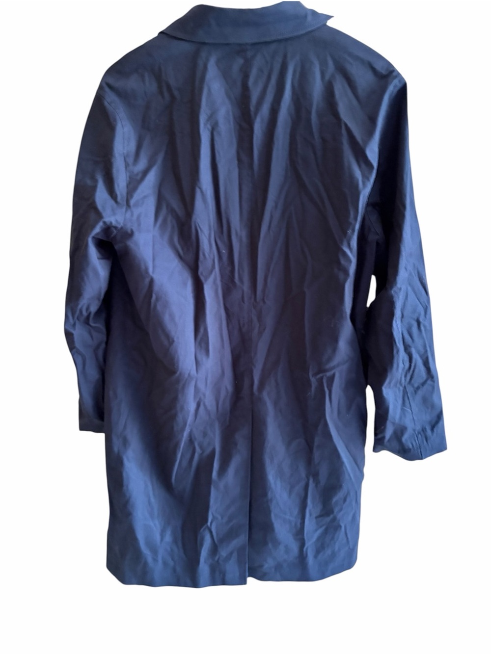 Quince Mens Comfort Stretch Trench Coat Navy Medium - Picture 4 of 8